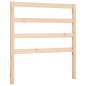 vidaXL Estructura de cama con cabecero madera maciza 90x190 cm