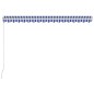 vidaXL Toldo manual retráctil azul y blanco 450x300 cm vidaXL Toldo manual retráctil azul y blanco 450x300 cm