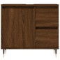 vidaXL Set de muebles baño 3 pzas madera contrachapada roble marrón vidaXL Set de muebles baño 3 pzas madera contrachapada roble marrón