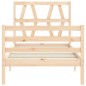 vidaXL Estructura de cama con cabecero madera maciza vidaXL Estructura de cama con cabecero madera maciza