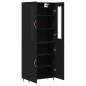 vidaXL Aparador alto madera contrachapada negro 69,5x34x180 cm vidaXL Aparador alto madera contrachapada negro 69,5x34x180 cm