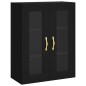 vidaXL Aparador alto madera contrachapada negro 69,5x34x180 cm vidaXL Aparador alto madera contrachapada negro 69,5x34x180 cm