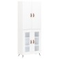 vidaXL Aparador alto madera contrachapada blanco 69,5x34x180 cm vidaXL Aparador alto madera contrachapada blanco 69,5x34x180 cm