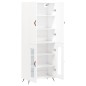 vidaXL Aparador alto madera contrachapada blanco 69,5x34x180 cm vidaXL Aparador alto madera contrachapada blanco 69,5x34x180 cm