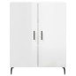 vidaXL Aparador alto madera contrachapada blanco brillo 69,5x34x180 cm vidaXL Aparador alto madera contrachapada blanco brillo 69,5x34x180 cm