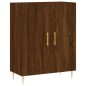 vidaXL Aparador alto madera contrachapada marrón roble 69,5x34x180 cm