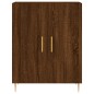 vidaXL Aparador alto madera contrachapada marrón roble 69,5x34x180 cm
