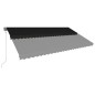 vidaXL Toldo retráctil LED y sensor de viento gris antracita 600x300cm vidaXL Toldo retráctil LED y sensor de viento gris antracita 600x300cm