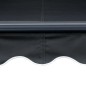 vidaXL Toldo retráctil LED y sensor de viento gris antracita 600x300cm vidaXL Toldo retráctil LED y sensor de viento gris antracita 600x300cm