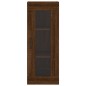 vidaXL Aparador alto madera contrachapada roble marrón 34,5x34x180 cm vidaXL Aparador alto madera contrachapada roble marrón 34,5x34x180 cm