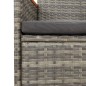 vidaXL Set comedor jardín 7 pzas y cojines ratán sintético gris vidaXL Set comedor jardín 7 pzas y cojines ratán sintético gris