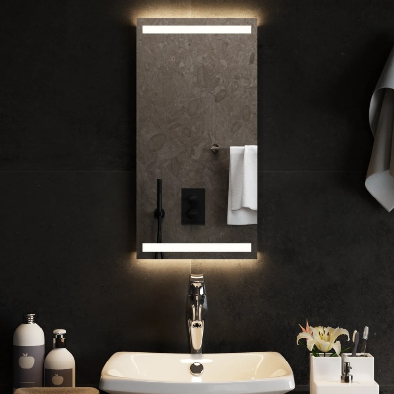 vidaXL Espejo de baño con LED 30x60 cm vidaXL Espejo de baño con LED 30x60 cm