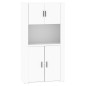 vidaXL Aparador alto madera contrachapada blanco vidaXL Aparador alto madera contrachapada blanco