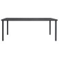 vidaXL Juego de comedor para jardín 9 piezas acero gris antracita vidaXL Juego de comedor para jardín 9 piezas acero gris antracita