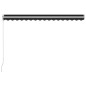 vidaXL Toldo retráctil manual gris antracita 400x300 cm vidaXL Toldo retráctil manual gris antracita 400x300 cm