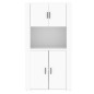 vidaXL Aparador alto madera contrachapada blanco vidaXL Aparador alto madera contrachapada blanco