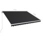 vidaXL Toldo retráctil manual gris antracita 400x300 cm vidaXL Toldo retráctil manual gris antracita 400x300 cm