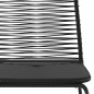 vidaXL Juego de comedor para jardín 5 piezas negro 