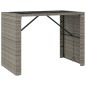vidaXL Mesa bar y taburetes jardín 7 pzas madera acacia ratán PE gris vidaXL Mesa bar y taburetes jardín 7 pzas madera acacia ratán PE gris