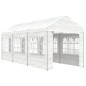vidaXL Cenador con techo polietileno blanco 6,69x2,28x2,69 m vidaXL Cenador con techo polietileno blanco 6,69x2,28x2,69 m