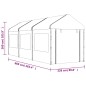 vidaXL Cenador con techo polietileno blanco 6,69x2,28x2,69 m vidaXL Cenador con techo polietileno blanco 6,69x2,28x2,69 m