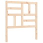 vidaXL Estructura de cama individual con cabecero madera maciza