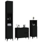 vidaXL Set de muebles de baño 3 piezas madera contrachapada negro vidaXL Set de muebles de baño 3 piezas madera contrachapada negro