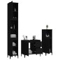 vidaXL Set de muebles de baño 3 piezas madera contrachapada negro vidaXL Set de muebles de baño 3 piezas madera contrachapada negro