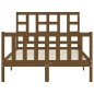 vidaXL Estructura cama y cabecero madera maciza marrón miel 120x200 cm vidaXL Estructura cama y cabecero madera maciza marrón miel 120x200 cm