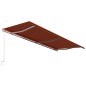 vidaXL Toldo automático retráctil naranja y marrón 600x300 cm vidaXL Toldo automático retráctil naranja y marrón 600x300 cm