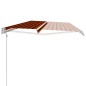 vidaXL Toldo automático retráctil naranja y marrón 600x300 cm vidaXL Toldo automático retráctil naranja y marrón 600x300 cm