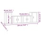 vidaXL Set de muebles para TV 4 piezas madera contrachapada blanco