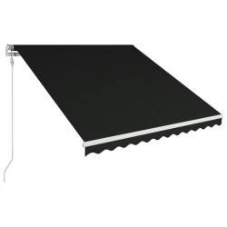 vidaXL Toldo retráctil automático gris antracita 350x250 cm