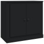 vidaXL Aparadores 3 piezas madera contrachapada negro vidaXL Aparadores 3 piezas madera contrachapada negro