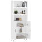 vidaXL Aparador alto madera contrachapada blanco brillo 69,5x34x180 cm vidaXL Aparador alto madera contrachapada blanco brillo 69,5x34x180 cm