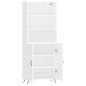 vidaXL Aparador alto madera contrachapada blanco brillo 69,5x34x180 cm vidaXL Aparador alto madera contrachapada blanco brillo 69,5x34x180 cm