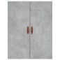 vidaXL Aparador alto madera contrachapada gris hormigón 69,5x34x180 cm vidaXL Aparador alto madera contrachapada gris hormigón 69,5x34x180 cm