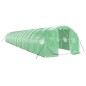vidaXL Invernadero con estructura de acero verde 48 m² 16x3x2 m vidaXL Invernadero con estructura de acero verde 48 m² 16x3x2 m