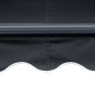 vidaXL Toldo retráctil LED y sensor de viento gris antracita 400x300cm vidaXL Toldo retráctil LED y sensor de viento gris antracita 400x300cm