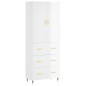 vidaXL Aparador alto madera contrachapada blanco brillo 69,5x34x180 cm vidaXL Aparador alto madera contrachapada blanco brillo 69,5x34x180 cm