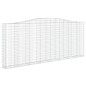 vidaXL Cestas de gaviones 7 uds forma de arco hierro 400x30x160/180 cm vidaXL Cestas de gaviones 7 uds forma de arco hierro 400x30x160/180 cm