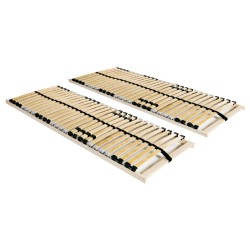 vidaXL Somieres de cama 2 uds con 28 láminas 7 zonas 70x200 cm