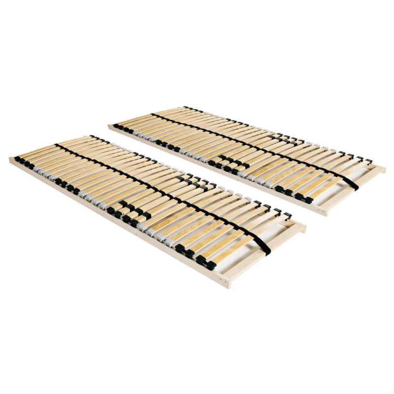 vidaXL Somieres de cama 2 uds con 28 láminas 7 zonas 70x200 cm vidaXL Somieres de cama 2 uds con 28 láminas 7 zonas 70x200 cm