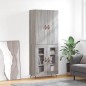 vidaXL Aparador alto madera contrachapada gris sonoma 69,5x34x180 cm vidaXL Aparador alto madera contrachapada gris sonoma 69,5x34x180 cm
