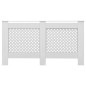 vidaXL Cubiertas para radiador 2 unidades MDF blanco 152x19x81,5 cm vidaXL Cubiertas para radiador 2 unidades MDF blanco 152x19x81,5 cm