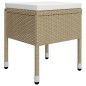 vidaXL Juego de comedor de jardín de 5 piezas beige vidaXL Juego de comedor de jardín de 5 piezas beige