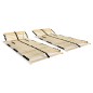 vidaXL Somieres de cama 2 uds con 28 láminas 7 zonas 80x200 cm vidaXL Somieres de cama 2 uds con 28 láminas 7 zonas 80x200 cm