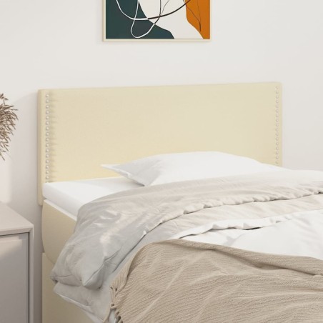 vidaXL Cabecero de cuero sintético color crema 80x5x78/88 cm