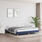 vidaXL Estructura de cama tela azul 180x200 cm vidaXL Estructura de cama tela azul 180x200 cm