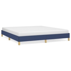 vidaXL Estructura de cama tela azul 180x200 cm